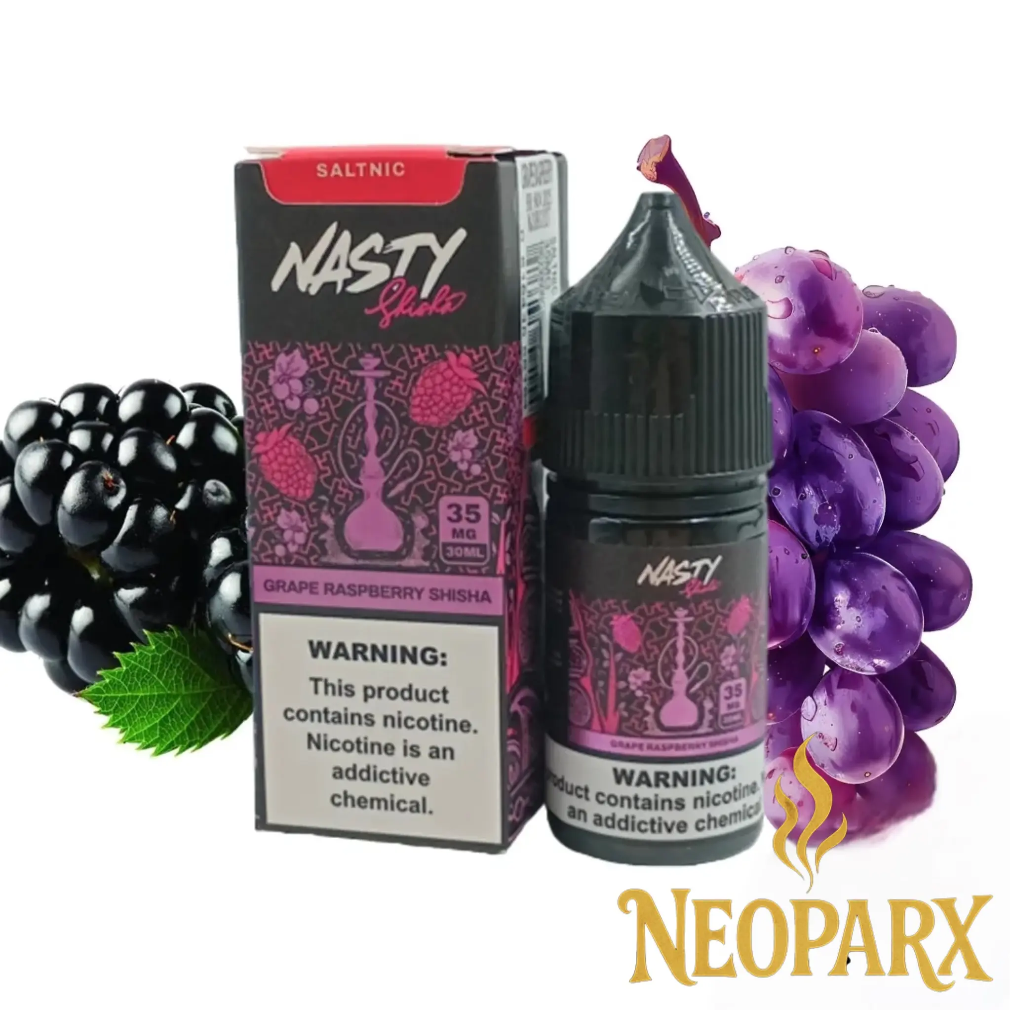 IMG_3171 سالت انگور تمشک قلیانی نستی | Grape Raspberry Shisha Nasty - Image 1